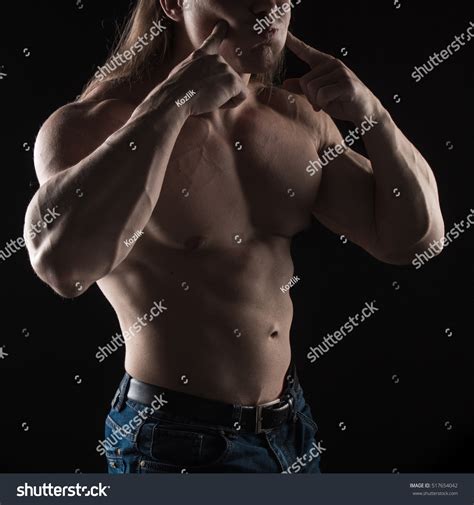 Naked Torso Male Bodybuilder Athlete Long Stock Photo 517654042 Shutterstock