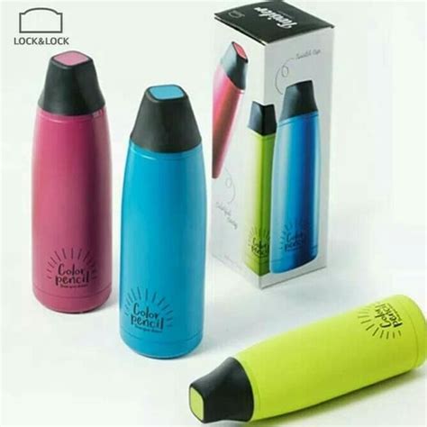 Jual Tersedia Lock N Lock Color Pencil Twister Tumbler Hot N Cool Botol Minum 450 Ml Shopee