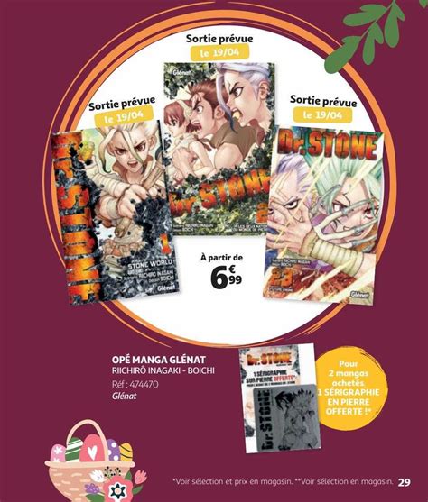 Offre Opé Manga Glénat Richirô Inagaki Boichi chez Auchan