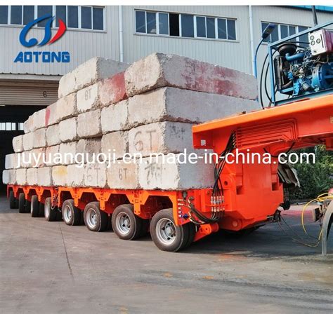 Spmt Trailer Self Propelled Modular Transporter Trailer Heavy Loading