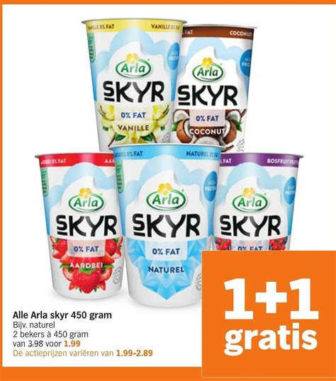 Alle Arla Skyr G Gratis Aanbieding Bij Albert Heijn