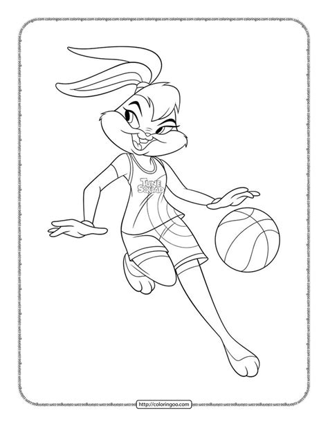 Space Jam Lola Bunny Coloring Pages | Bunny coloring pages, Coloring pages, Bunny painting