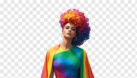 Girl With Hair Celebrating Pride Month Gay Gay Pride Month Festival PNG Transparent Image And