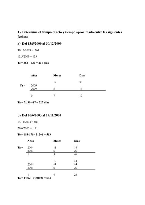 Practica 3 1 Determine El Tiempo Exacto Y Tiempo Aproximado Entre