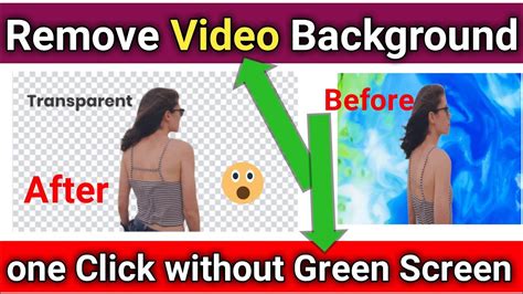 Video Background Remove Single Click Change Video Background Without