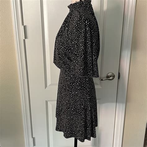 Mango Dresses Mng Basic Black And White Polka Dot Dress Poshmark