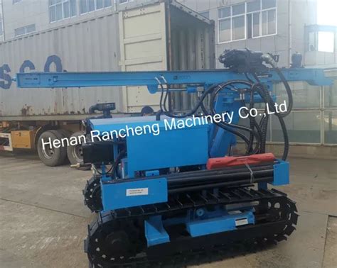 40m Borehole Drilling Rig Hydraulic DTH Hammer Crawler Drilling Rig