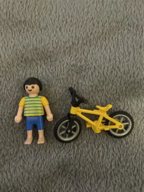 PLAYMOBIL PERSONNAGE enfant garcon vélo EUR 2 50 PicClick FR