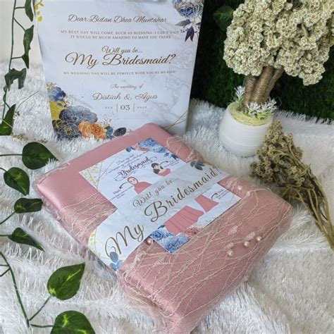 Jual READY FREE PAPERBAG Paket Seragam Bridesmaid Satin Velvet Tile