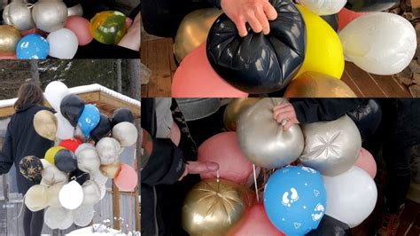 Limpieza de globos de helio después de la fiesta Sex BALLOONS FETISH Clips sale