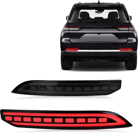 Amazon Geegeetop Red Lens Led Drl Rear Reflector Bumper Fog Light