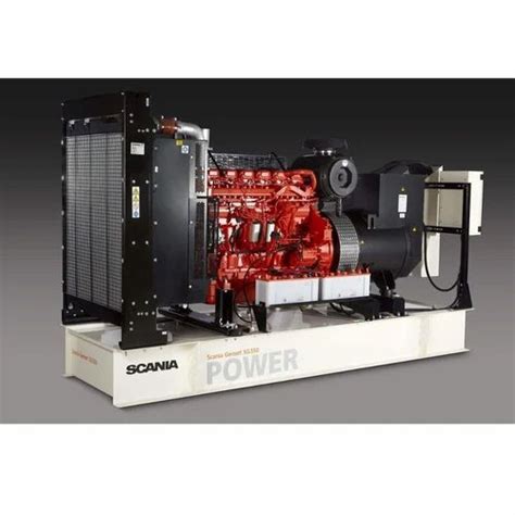 Silent or Soundproof Water Cooling Scania Diesel Generator, 380 V, For