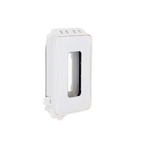 Hubbell Taymac 1 Gang Rectangle White Plastic Weatherproof Electrical Box Cover Ml500w At