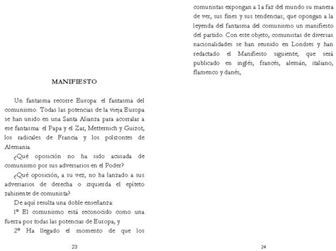 1 Socialismo Binder Lecturas Sobre Temas De La Clase Manifiesto Un Fantasma Recorre Europa