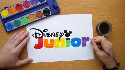 Colorful Disney Junior Logo Painting Youtube