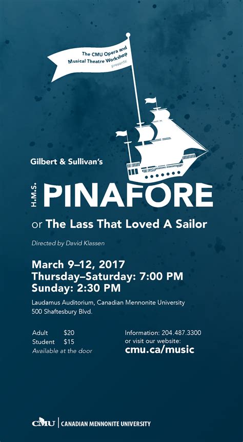 Cmu Opera Workshop Class Presents Hms Pinafore News And Releases Cmu