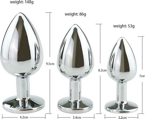 Metalen Buttplug Set 3 Delig Anal Plug Set Voor Mannen En Vrouwen