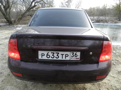 Задние фары в красный (плёнкой) — ORACAL 8300. — Lada Приора седан, 1,6 ...