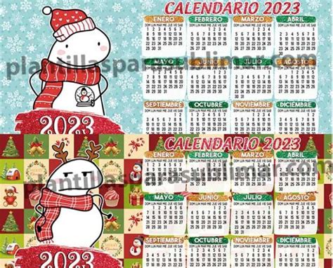 Flork Navidad Calendario Plantilla Taza Plantillas Para Sublimar