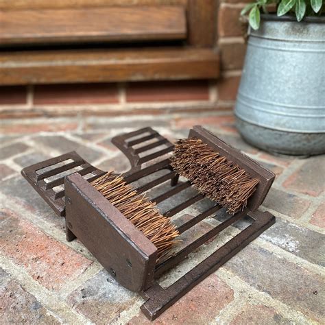 Classic Cast Iron Boot Jack Scraper And Brush Etsy Uk