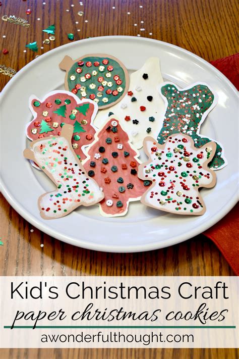 Paper Christmas Cookies A Wonderful Thought