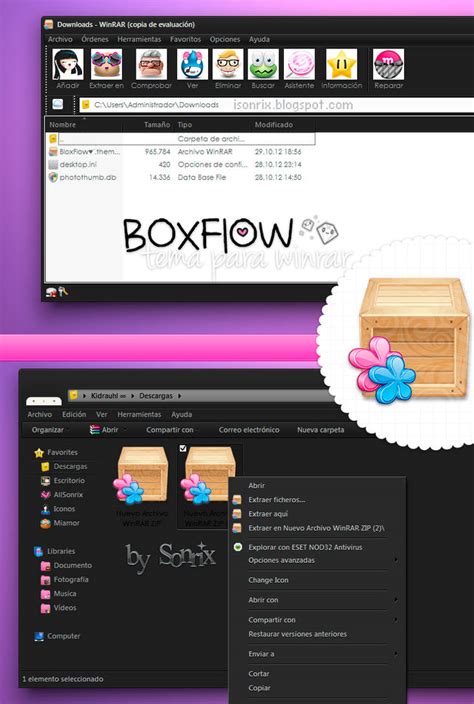 Boxflow Tema Winrar By A Sonrix On Deviantart