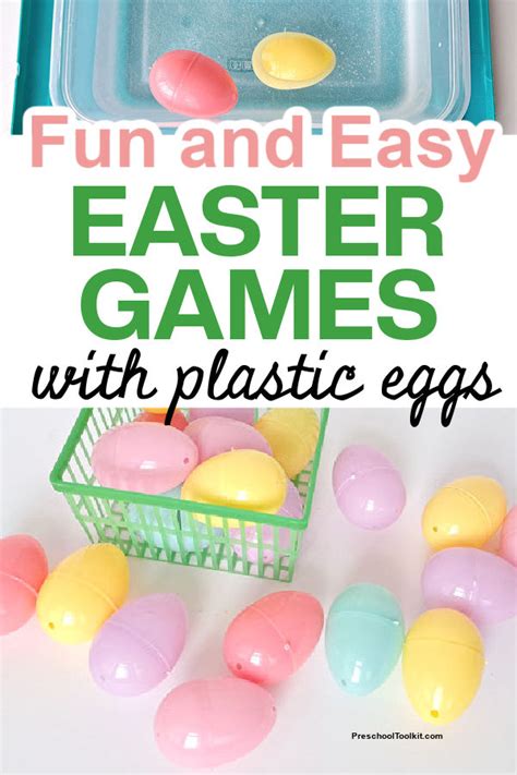 Fun Preschool Games With Plastic Easter Eggs Preschool Toolkit