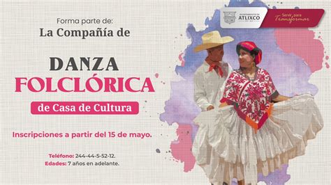 Atlixco abre convocatoria para compañía de Danza Folclórica