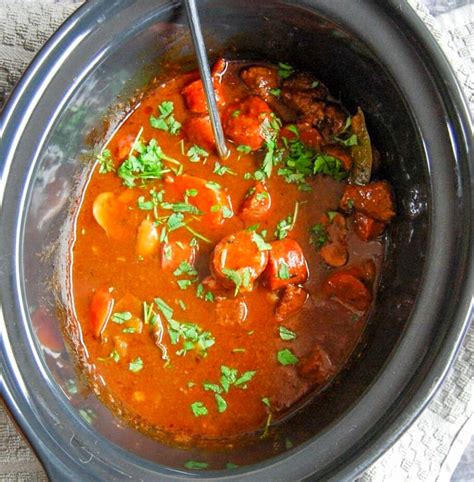 Slow Cooker Beef And Chorizo Casserole Something Sweet Something Savoury