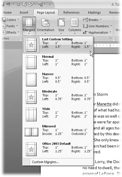 4 Setting Up The Document Margins Page Breaks And More Word 2007