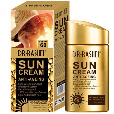 DR Rashel Gold Collagen SPF 60 SUN Cream Anti Ageing 80 Gm