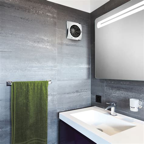 Breeze Bathroom Extractor Fan - Chrome | hib.