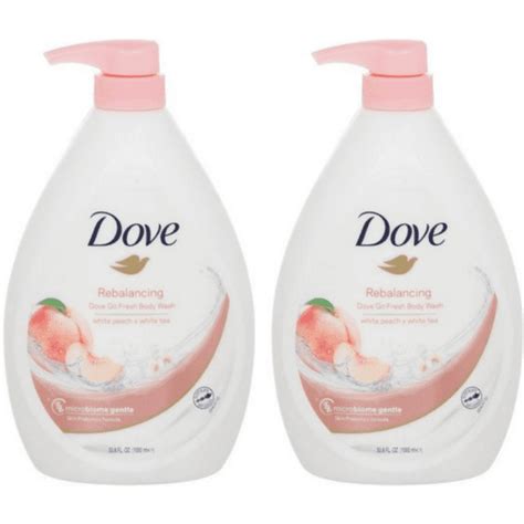 Dove Go Fresh Rebalancing Body Wash White Peach X White Tea 33 8oz 1lt