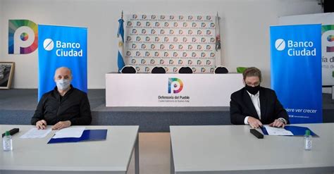 El Banco Ciudad Y La Defensoría Del Pueblo De Caba Celebran Convenio