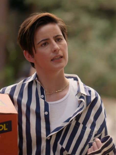 The L Word Generation Q S Jacqueline Toboni Striped Shirt