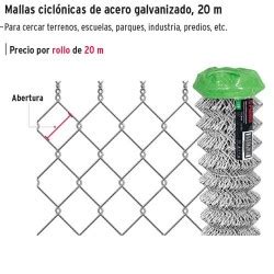 Rollos De Mallas Ciclónicas De Acero Galvanizado Calibre 58 OFF