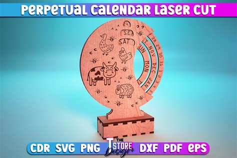 Perpetual Calendar Laser Cut Svg Svg Graphic By The T Store Design