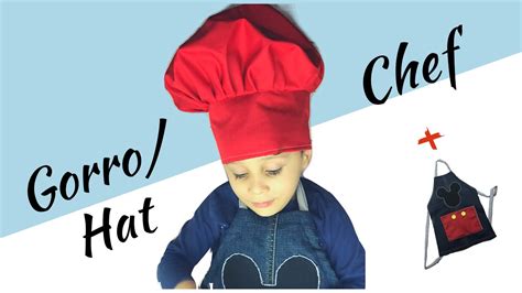 Como Hacer Un Gorro De Chef Mandil Mickey Mouse Make A Chef Hat Youtube