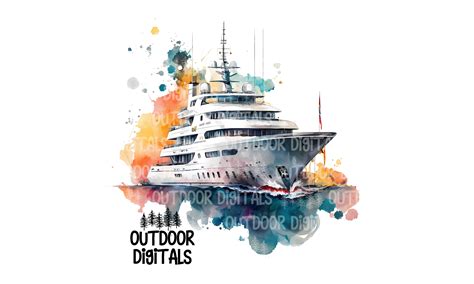 Yacht Png Watercolor Yacht Clipart Yacht Art Yacht Nursery Art