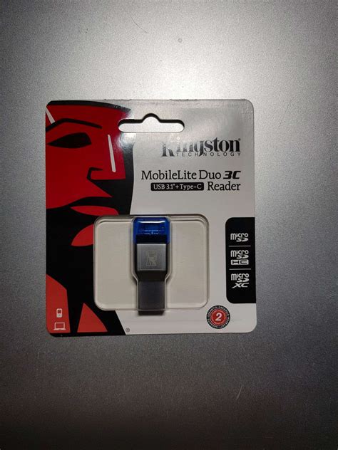 Картридер Kingston FCR-ML3C microSDHC/microSDXC UHS-I USB 3.1/Type-C ...