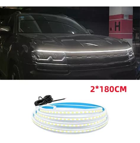 360cm 12v Capô De Carro Led Diurno Faixa De Luz Drl branco Corre Que