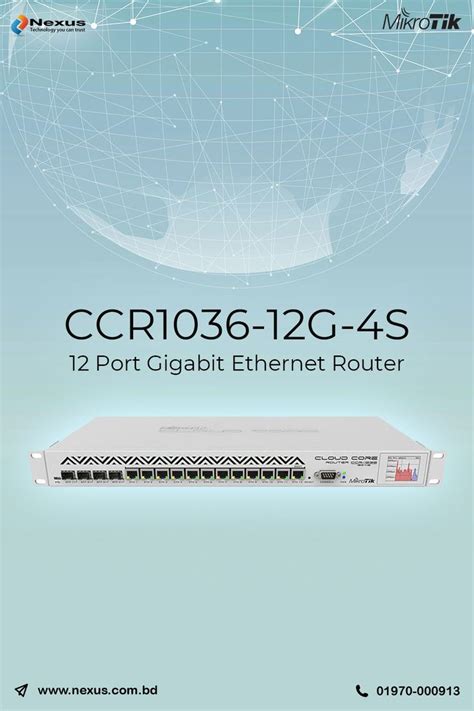 Mikrotik Ccr G S Port Gigabit Ethernet Router Product Code