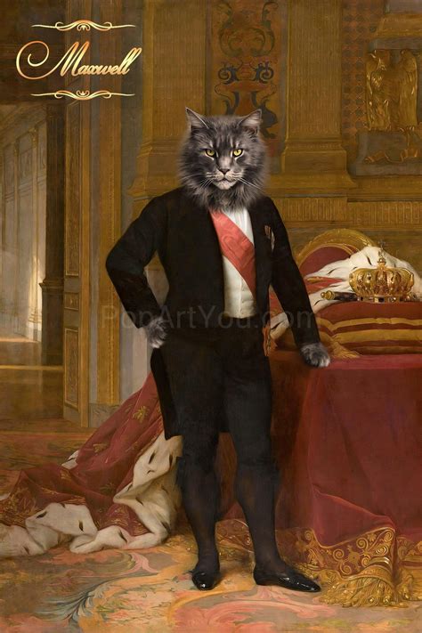 Napoleon III male cat portrait - PopArtYouShop