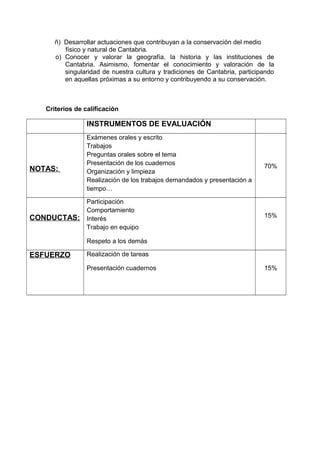 Criterios de evaluación y calificación PDF Descarga Gratuita