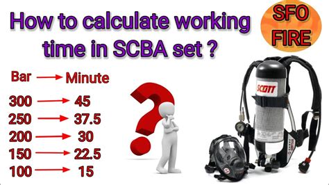 SCBA Set Working Time Calculation Safety Margine Time YouTube