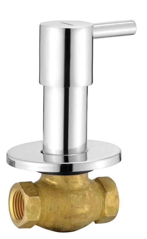 Concealed Stop Cock Mm With Wall Flange Eauset Luxury Faucets