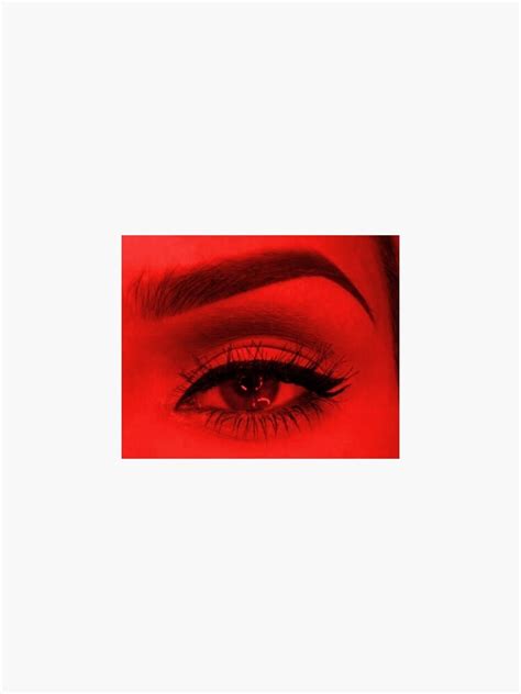Red Eyes Sticker For Sale By Caramelvans Redbubble