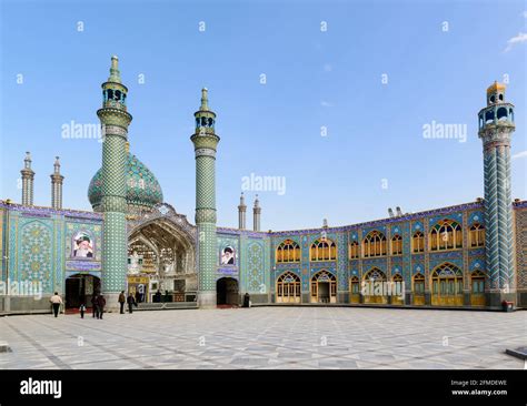 The Courtyard Of The Holy Shrine Of Imamzadeh Hilal Ibn Ali Or Blue