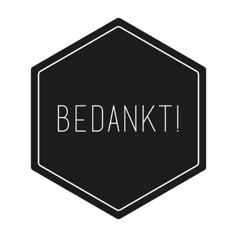 Bedankt Sticker Stickers Machtig Prachtig