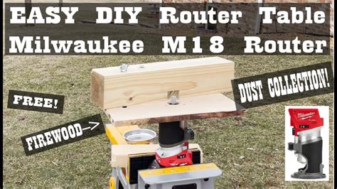 Router Table Build Milwaukee M Router Youtube